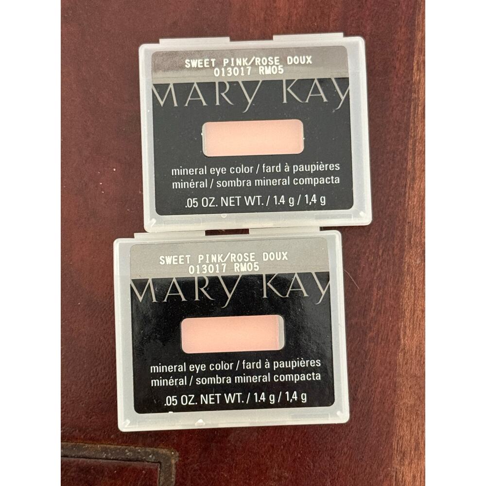 Lot of 2 New Mary Kay Mineral Eye Color Shadow, SWEET PINK 013017,